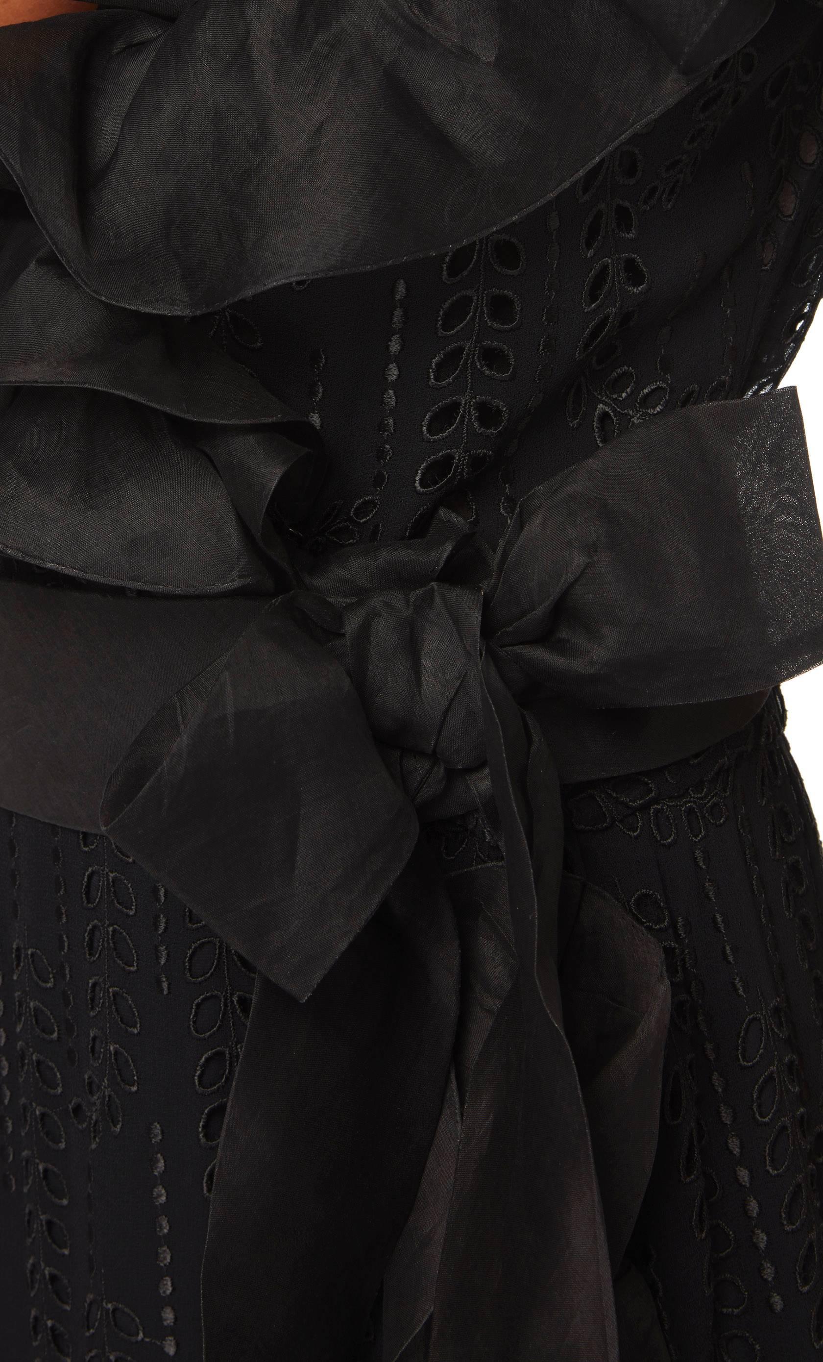 Chanel haute couture black gown, circa 1974 In Excellent Condition In London, GB