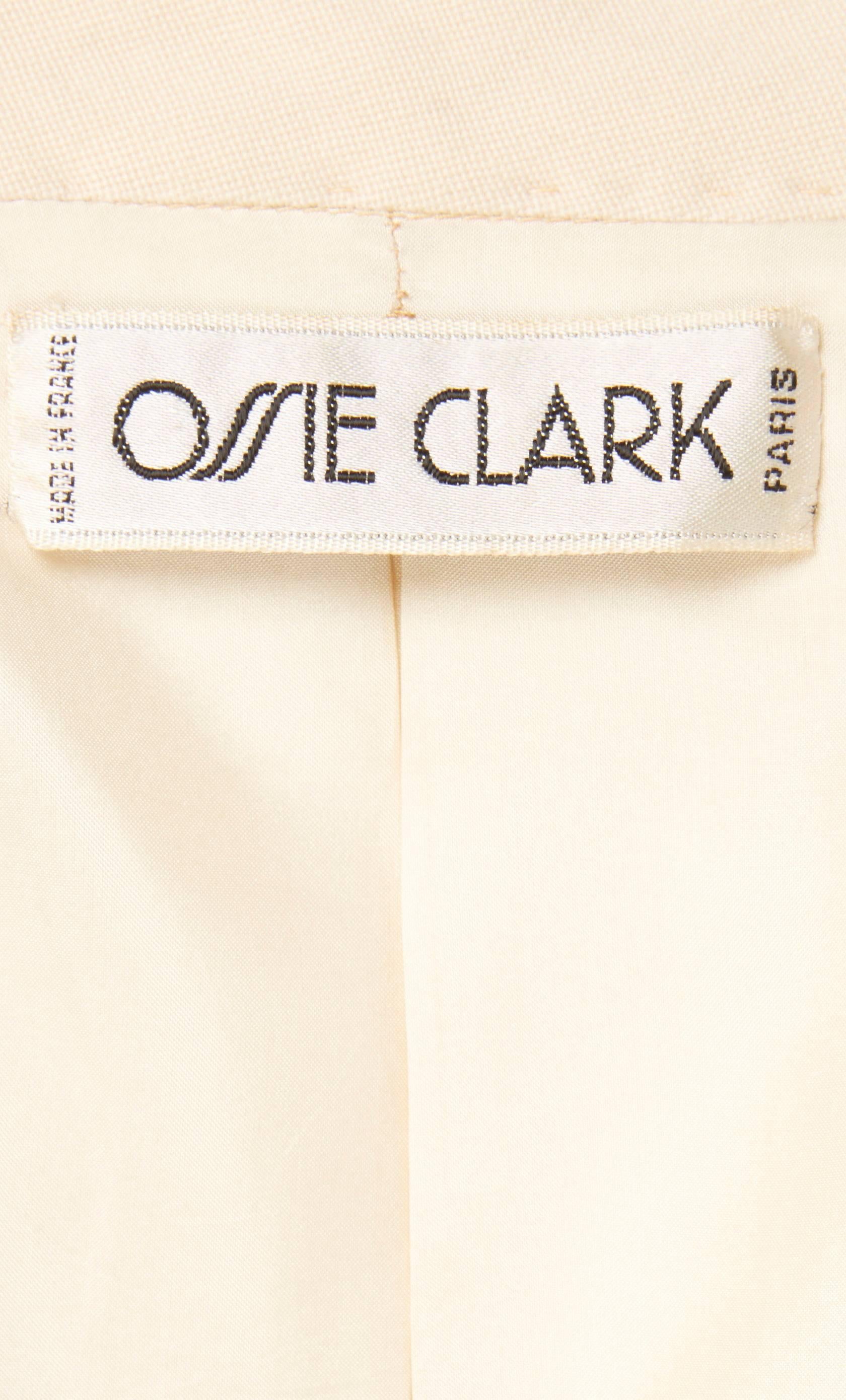 Women's Ossie Clark ivory jacket, circa 1970
