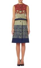 Lanvin multicoloured top & skirt, circa 1967