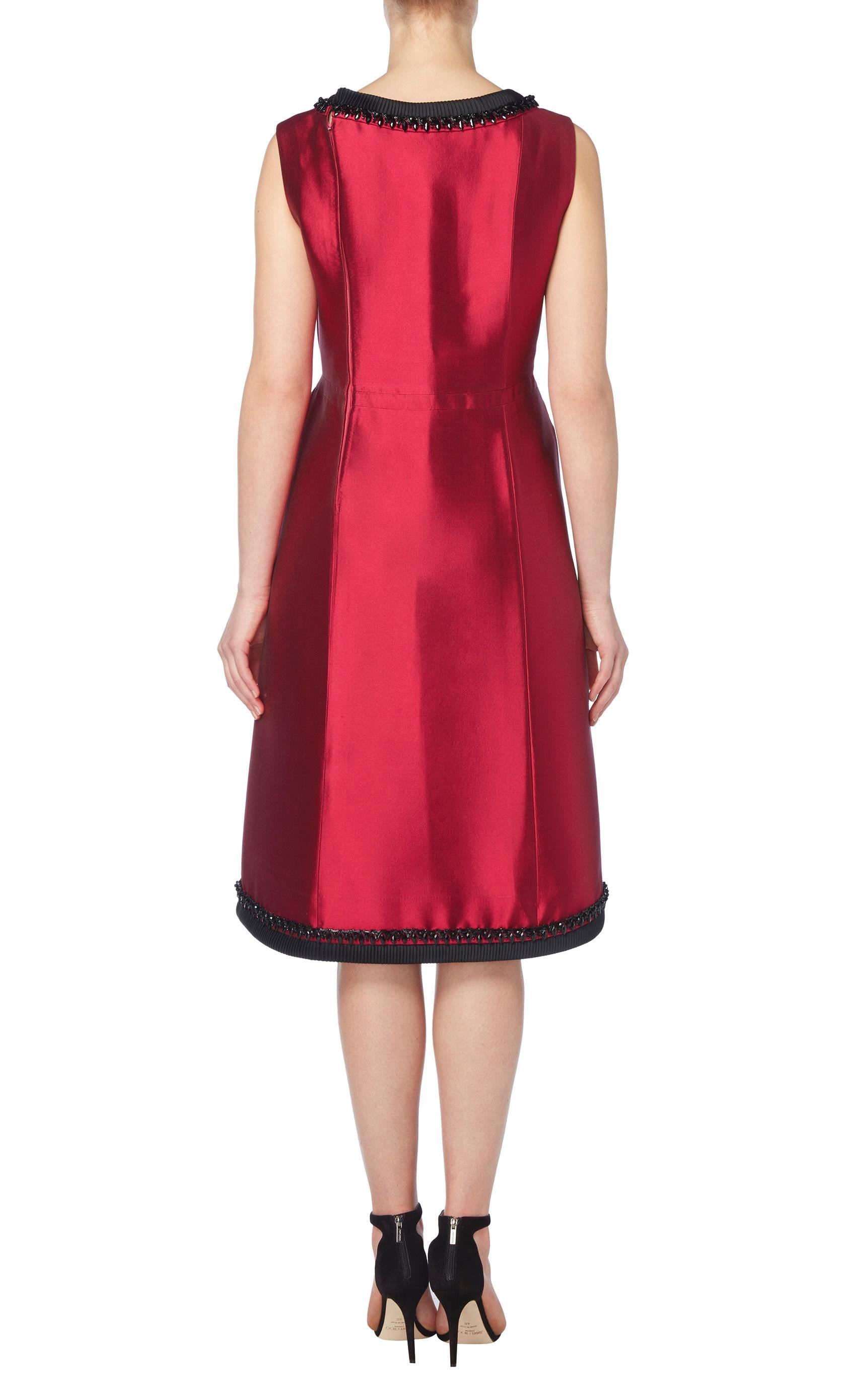 Women's Pierre Balmain haute couture red dress suit, circa 1966 For Sale
