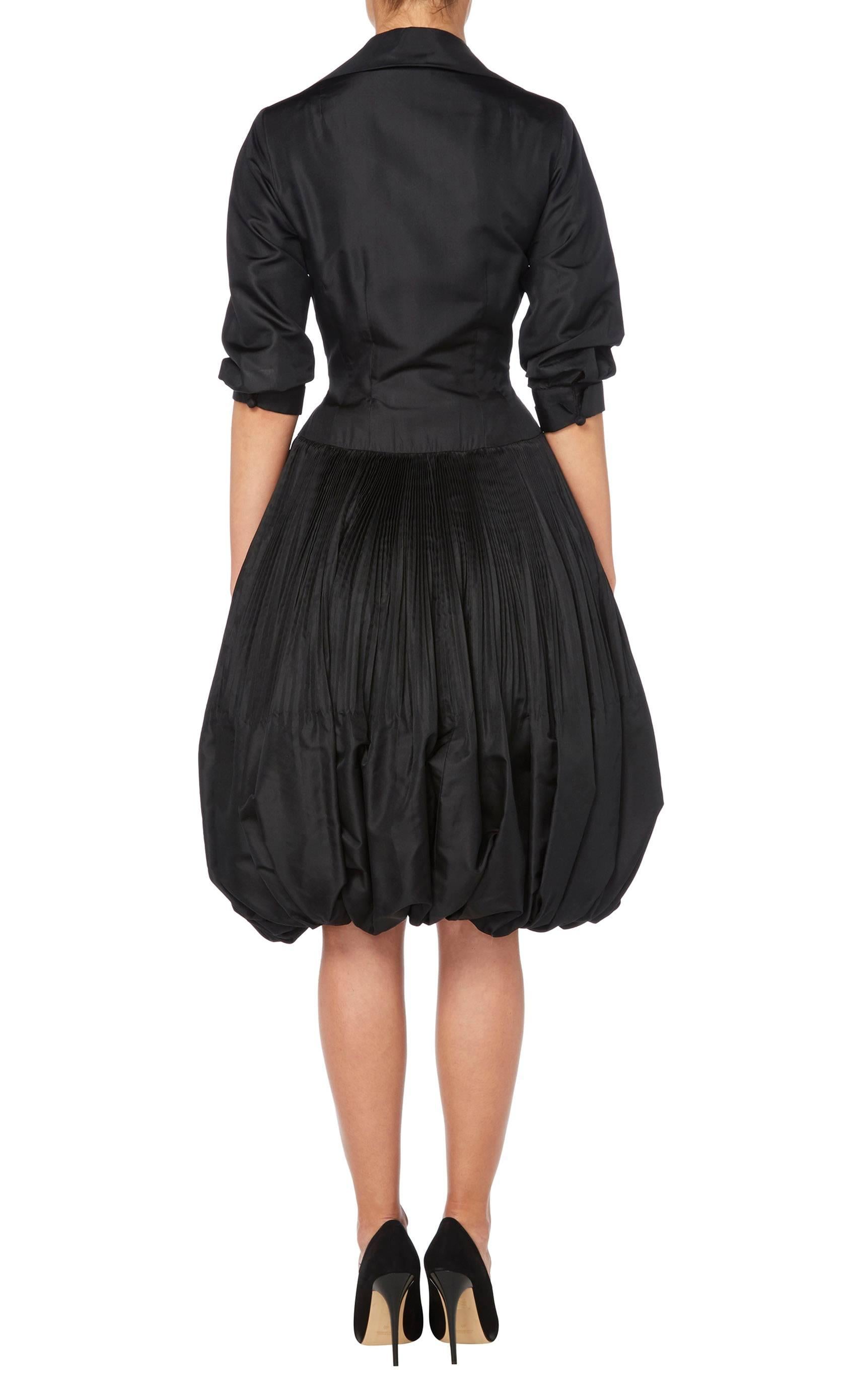Black Seymour Jacobson black dress, circa 1958 For Sale