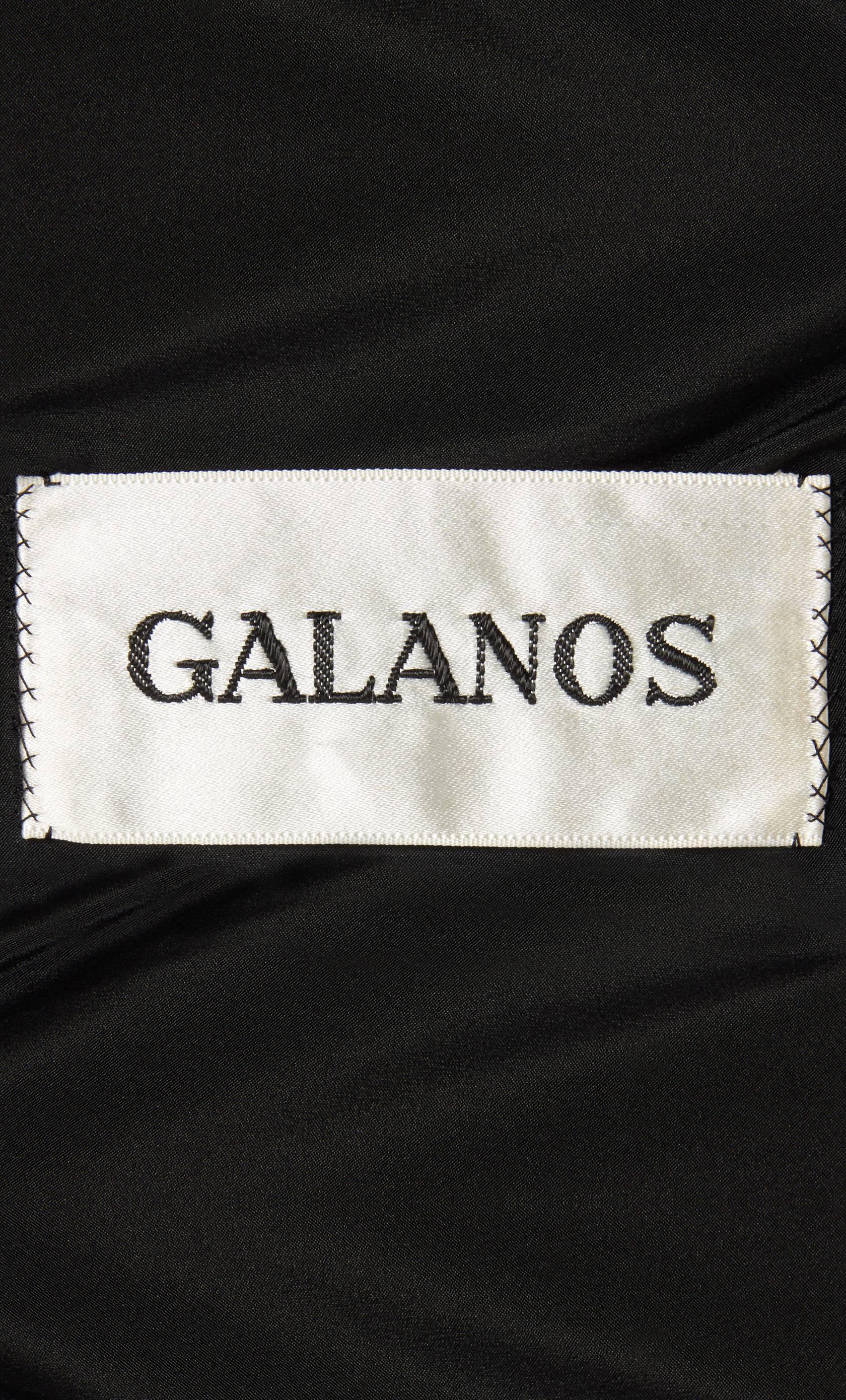 Women's Galanos black dress, circa 1967 For Sale