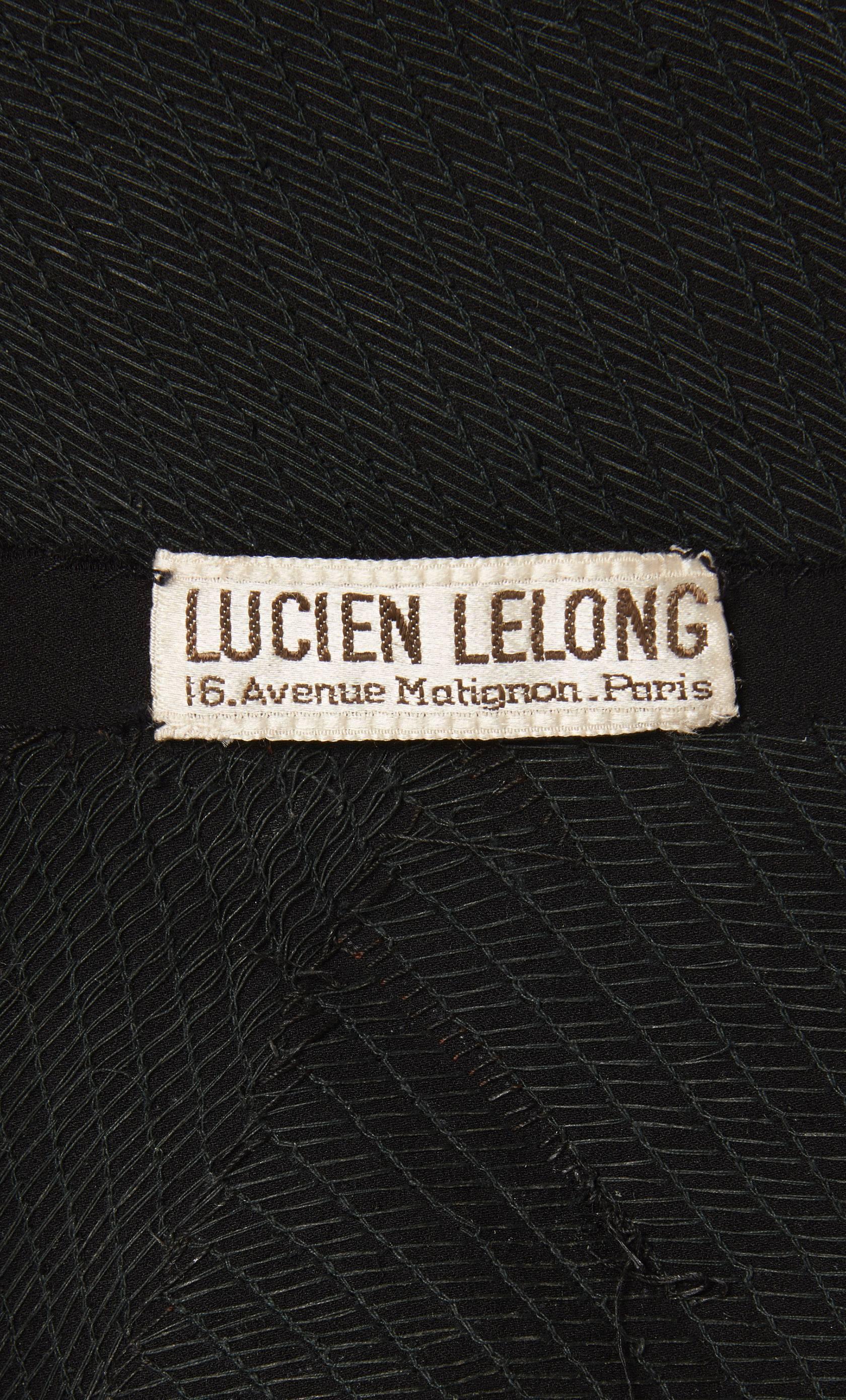 Lucien Lelong haute couture black dress, circa 1935 In Excellent Condition In London, GB