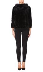 J. Mendel black sheared mink top, circa 1975