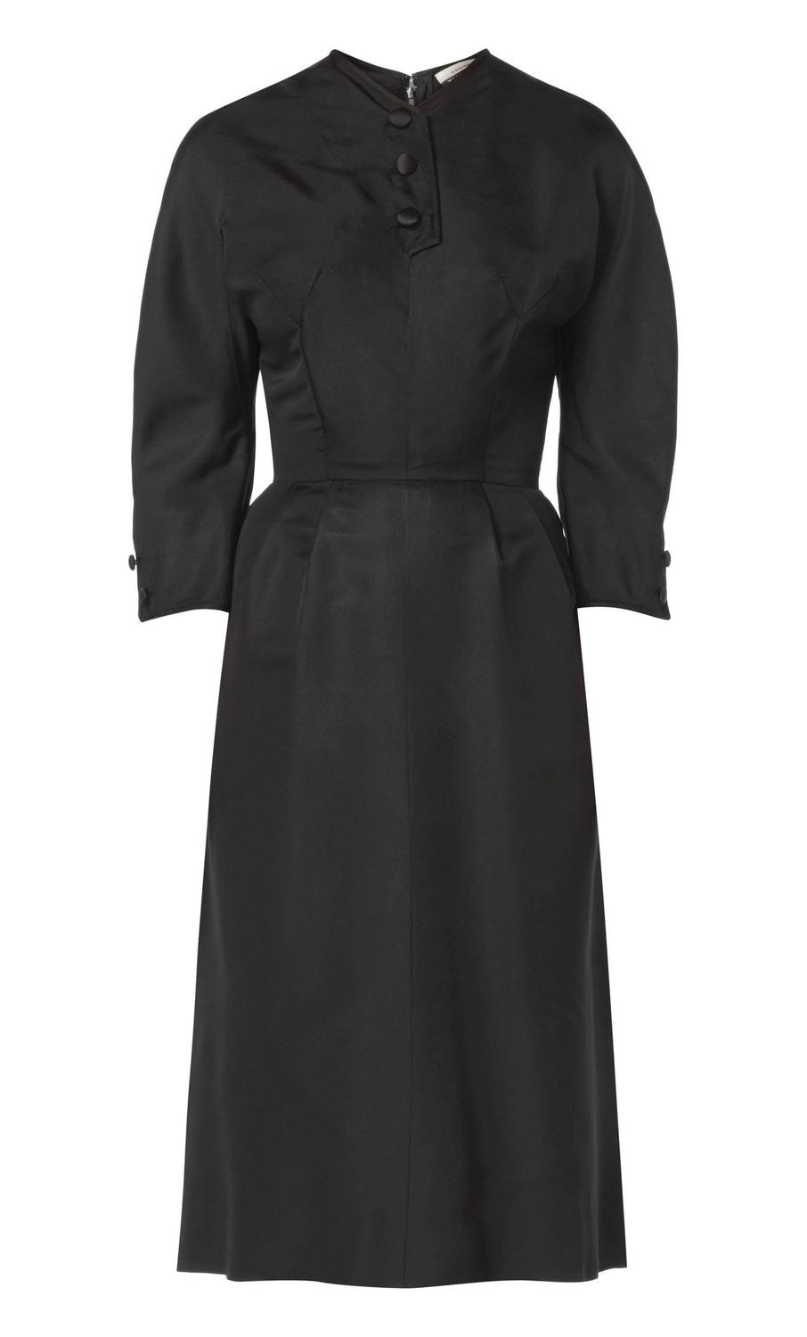 Hattie Carnegie black dress, circa 1963 For Sale at 1stdibs