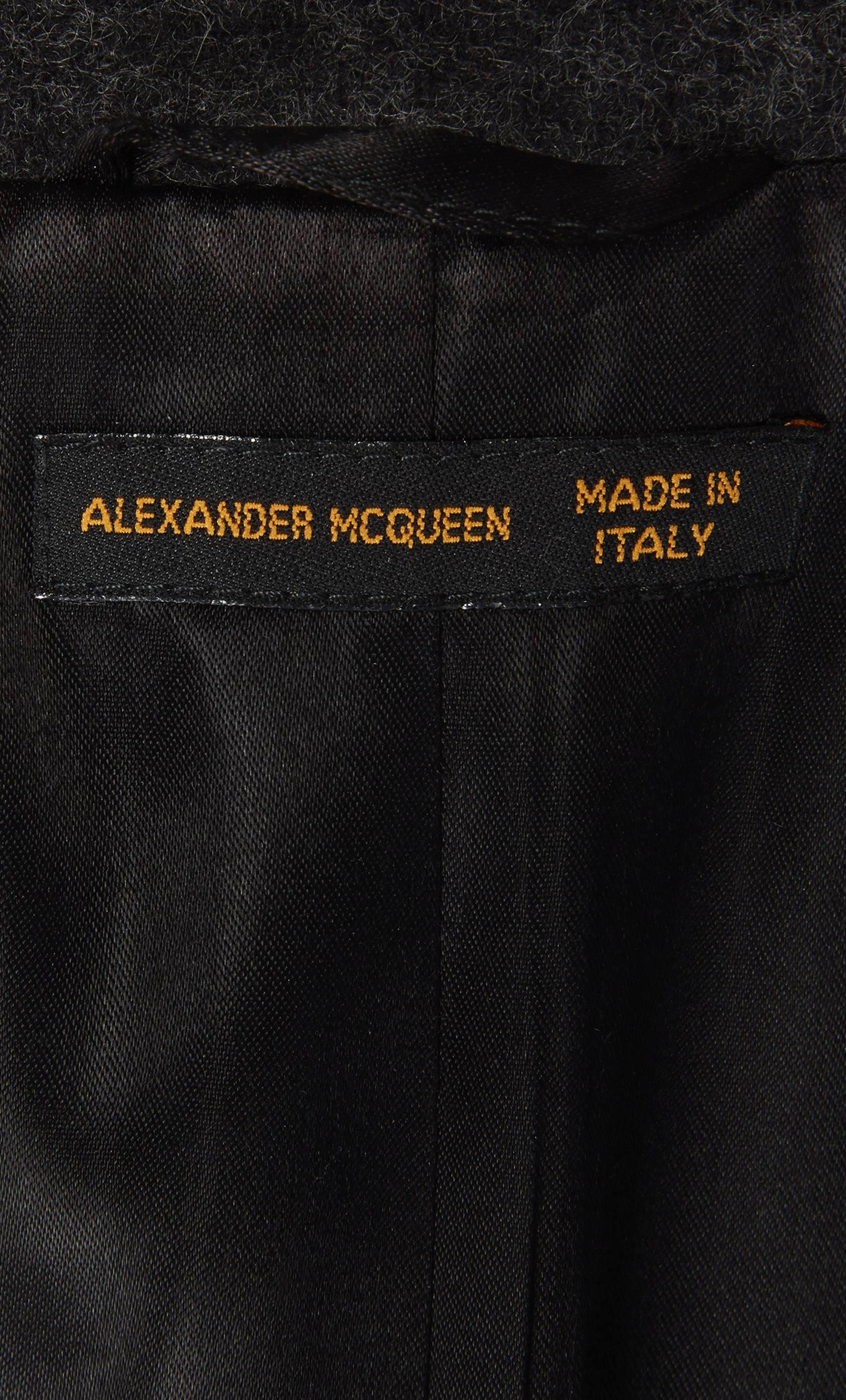 Alexander McQueen grey & black coat, Autumn/Winter 1999 1