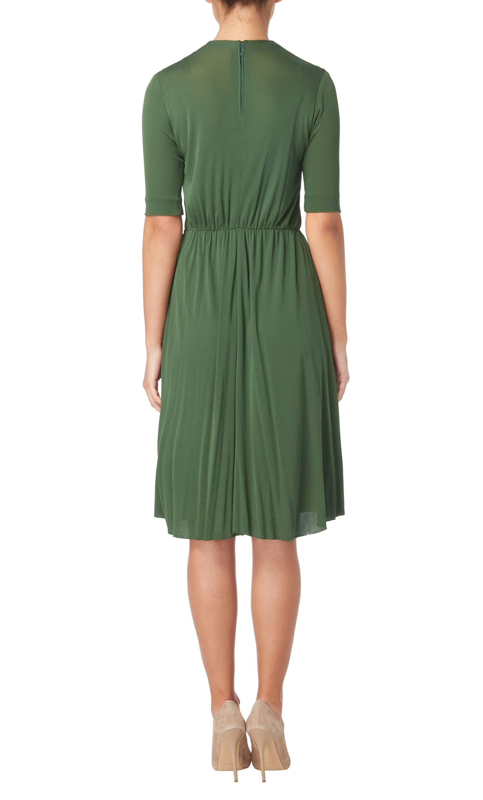 Madame Grès haute couture green dress, circa 1945 In Excellent Condition In London, GB