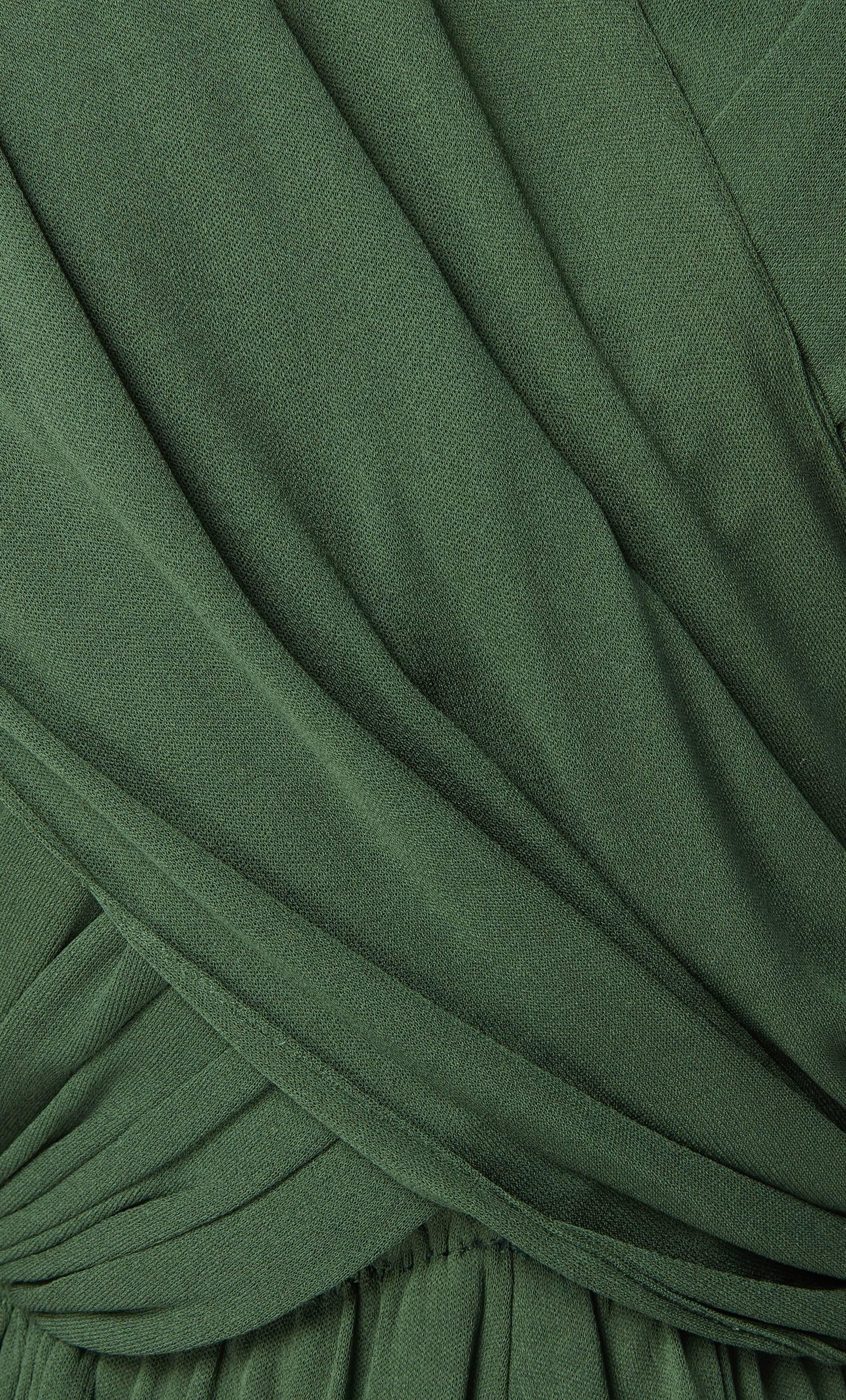 Women's Madame Grès haute couture green dress, circa 1945