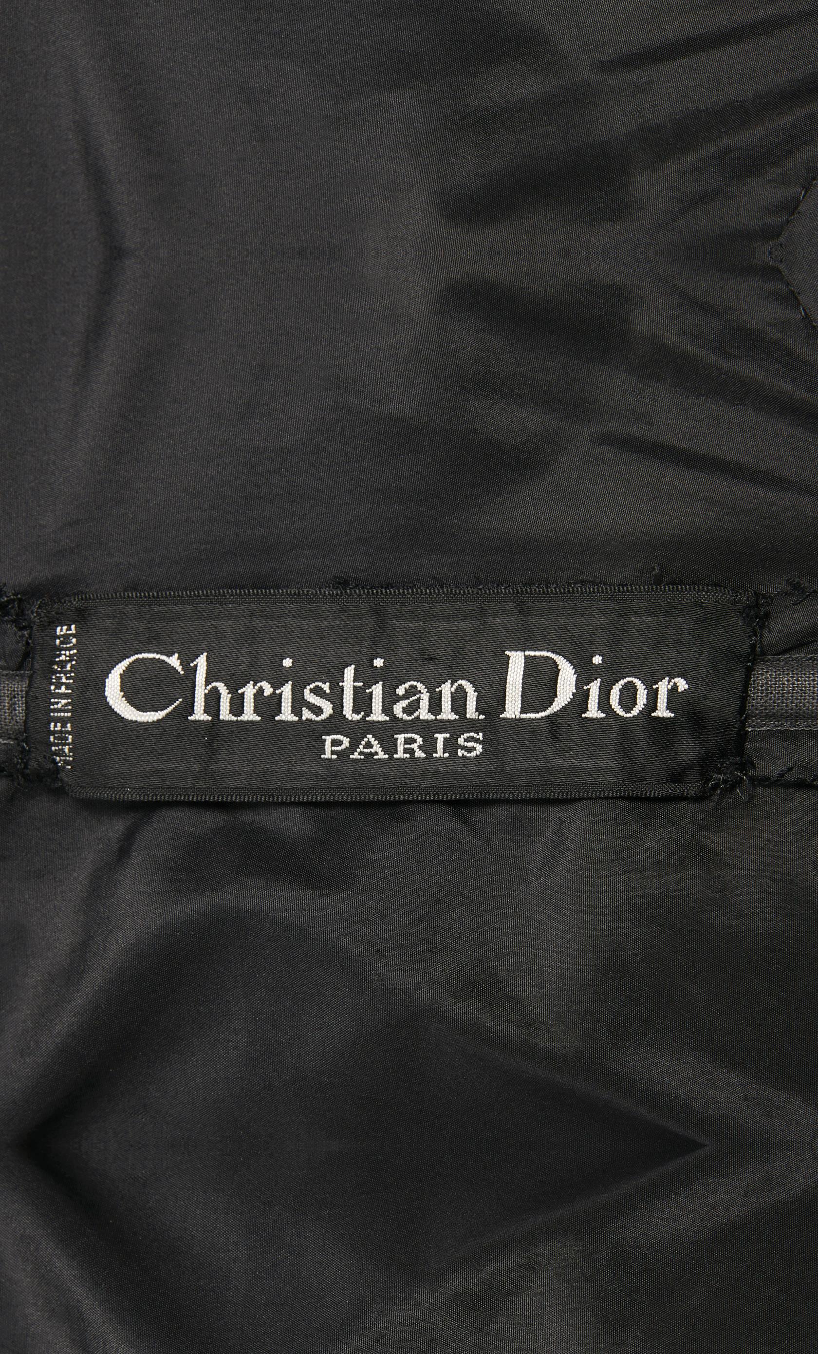 Dior haute couture black dress, Autumn/Winter 1959 In Excellent Condition For Sale In London, GB