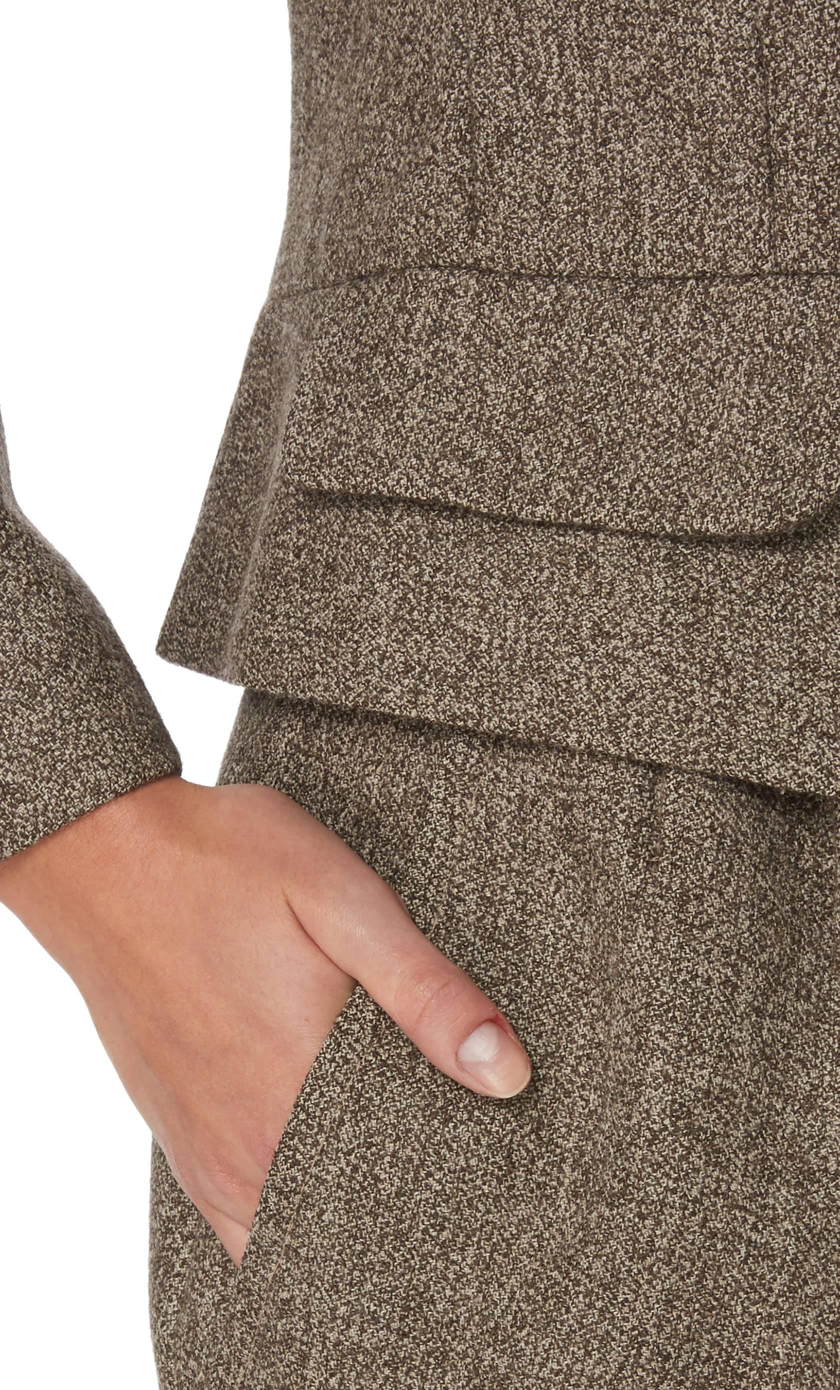 Bill Blass brown tweed culotte suit, circa 1972 For Sale 1