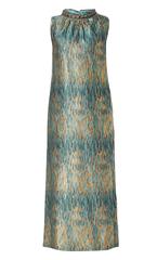 Dynasty turquoise lurex dress, circa 1965