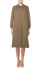 Yves Saint Laurent khaki coat, circa 1972