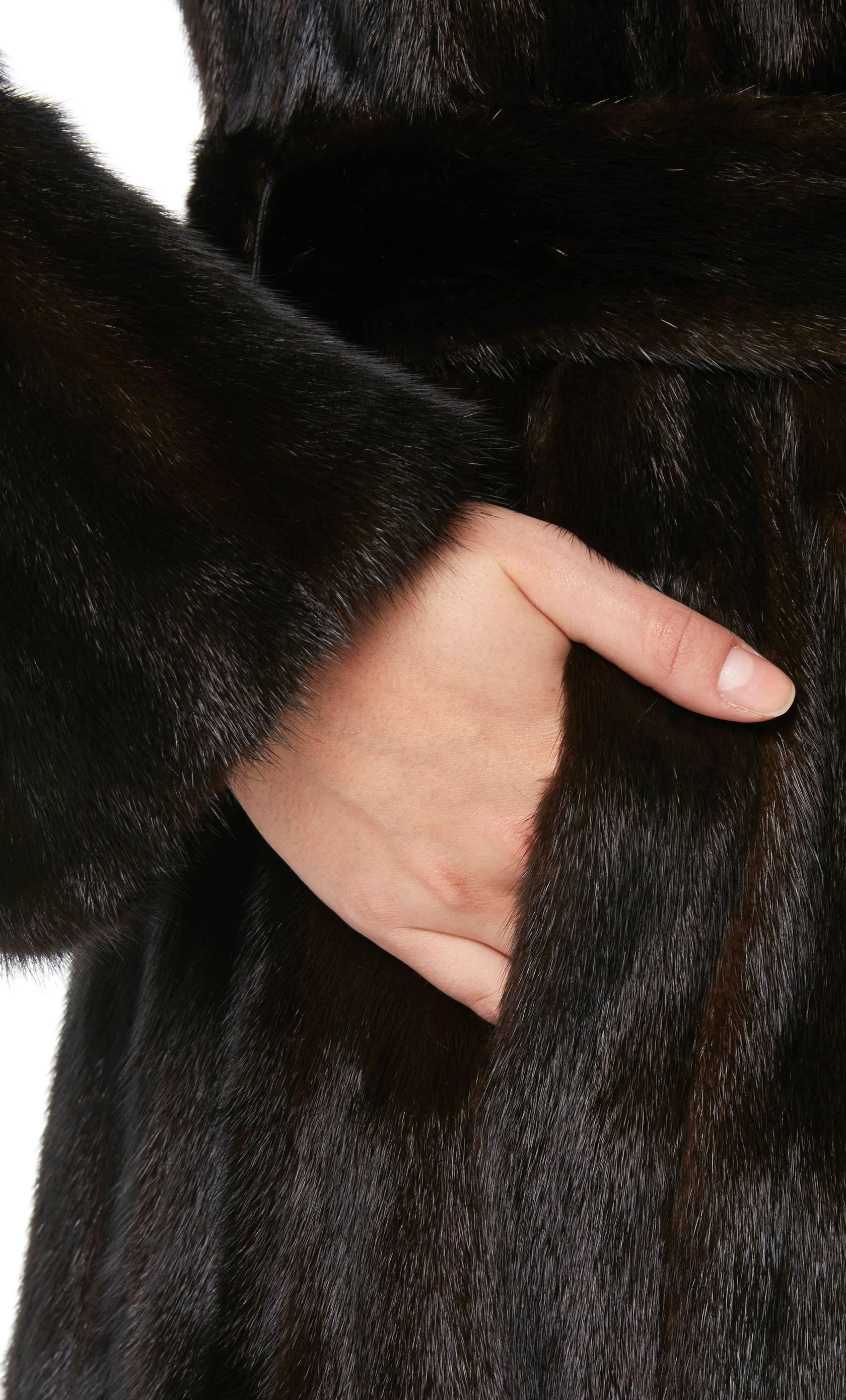 Women's Gainsborough brown mink coat, circa 1969