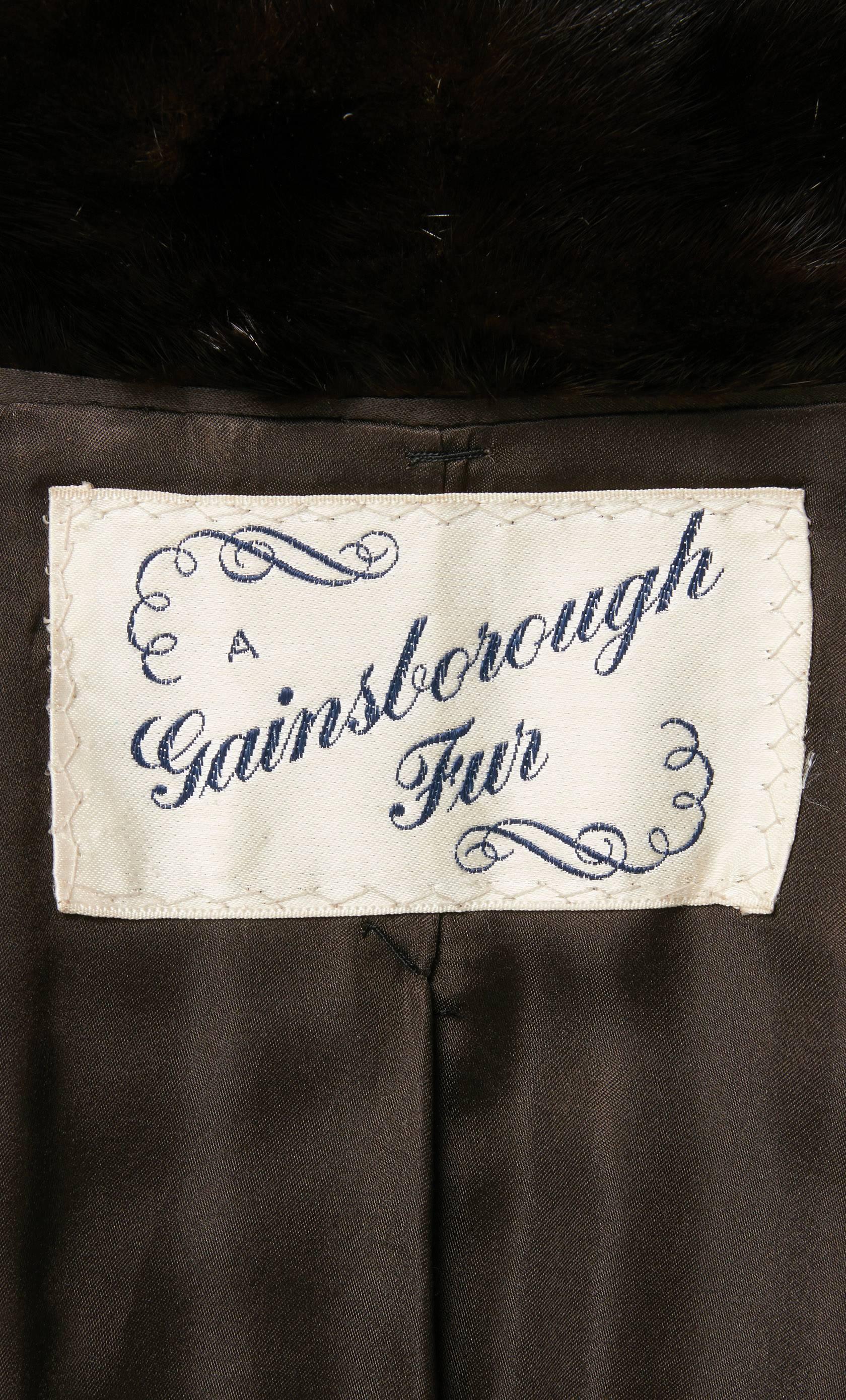 Gainsborough brown mink coat, circa 1969 1