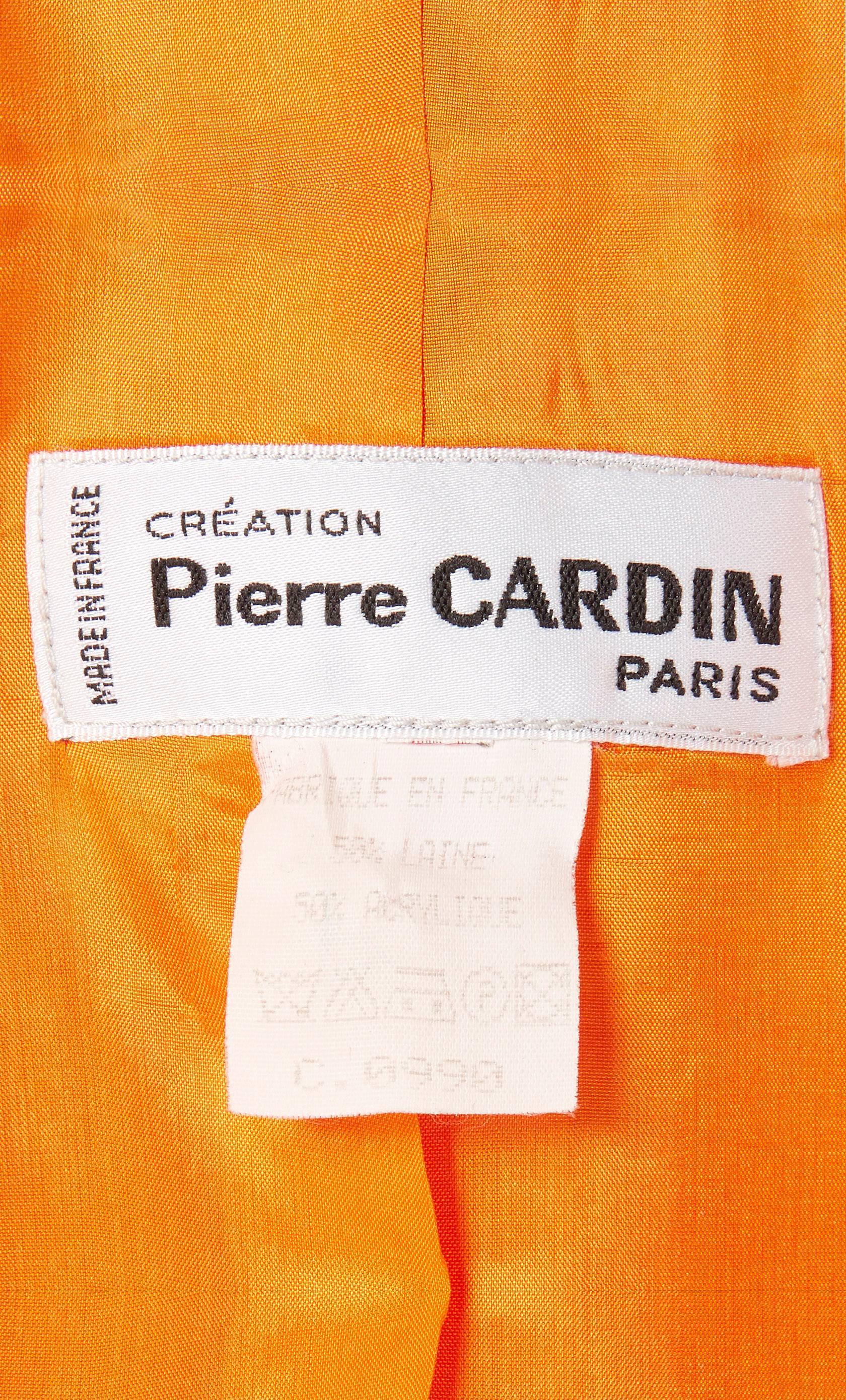 Women's Pierre Cardin orange skirt suit, circa 1980 For Sale