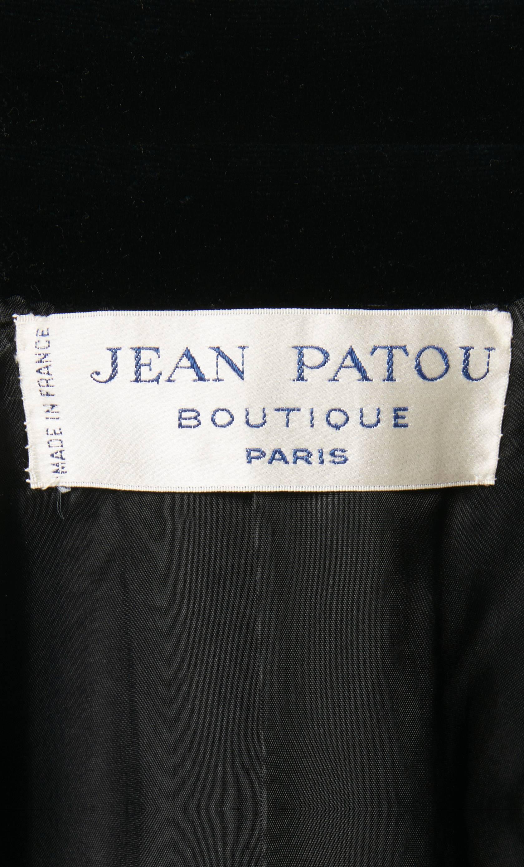 Jean Patou black cape & skirt, circa 1970 2