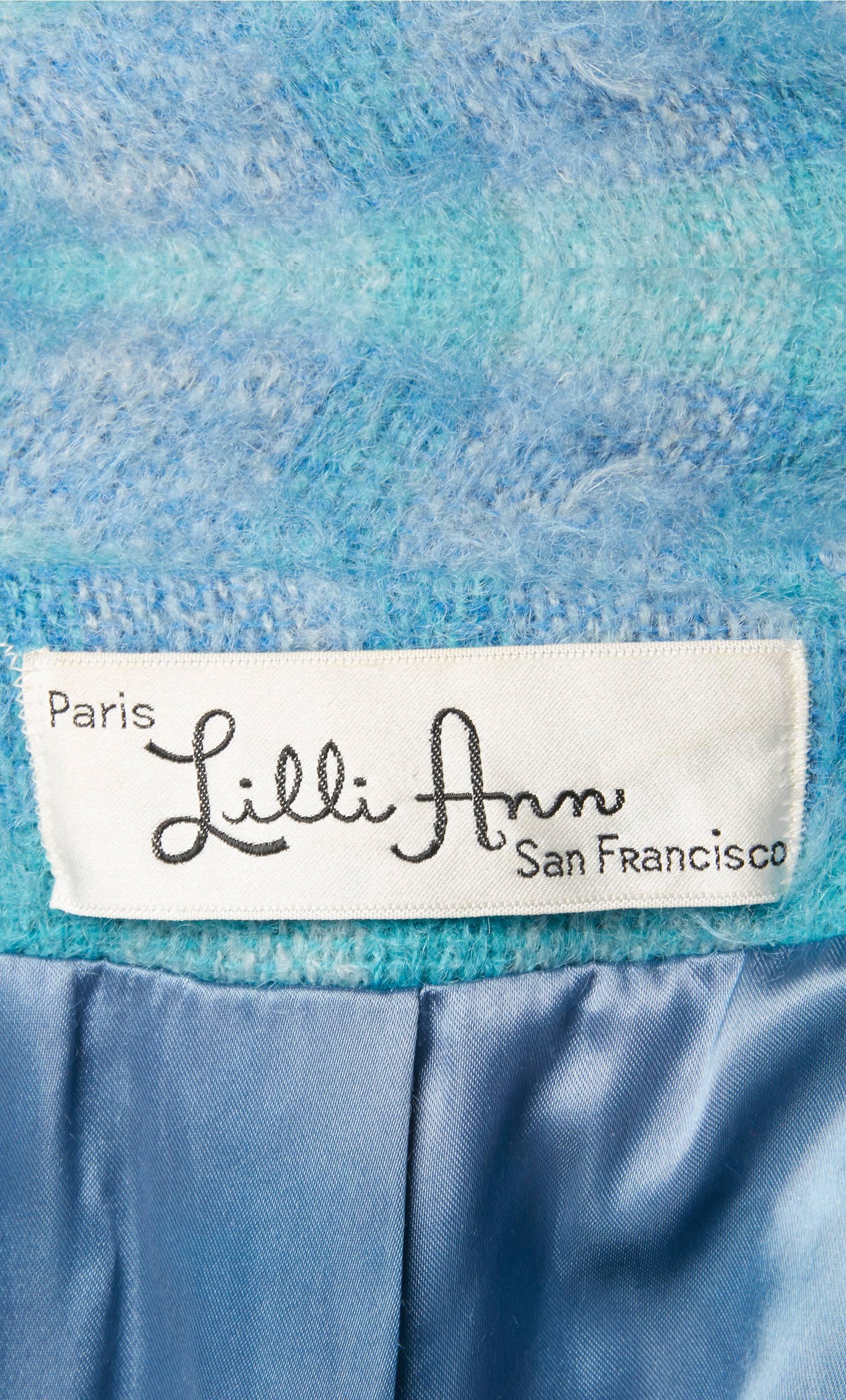 Women's Lilli Ann blue coat, circa 1975 For Sale