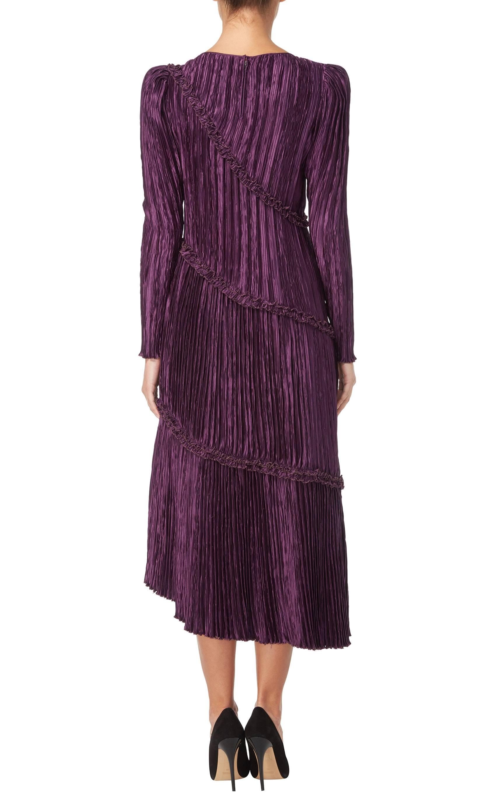 Black Mary McFadden purple dress, circa 1978