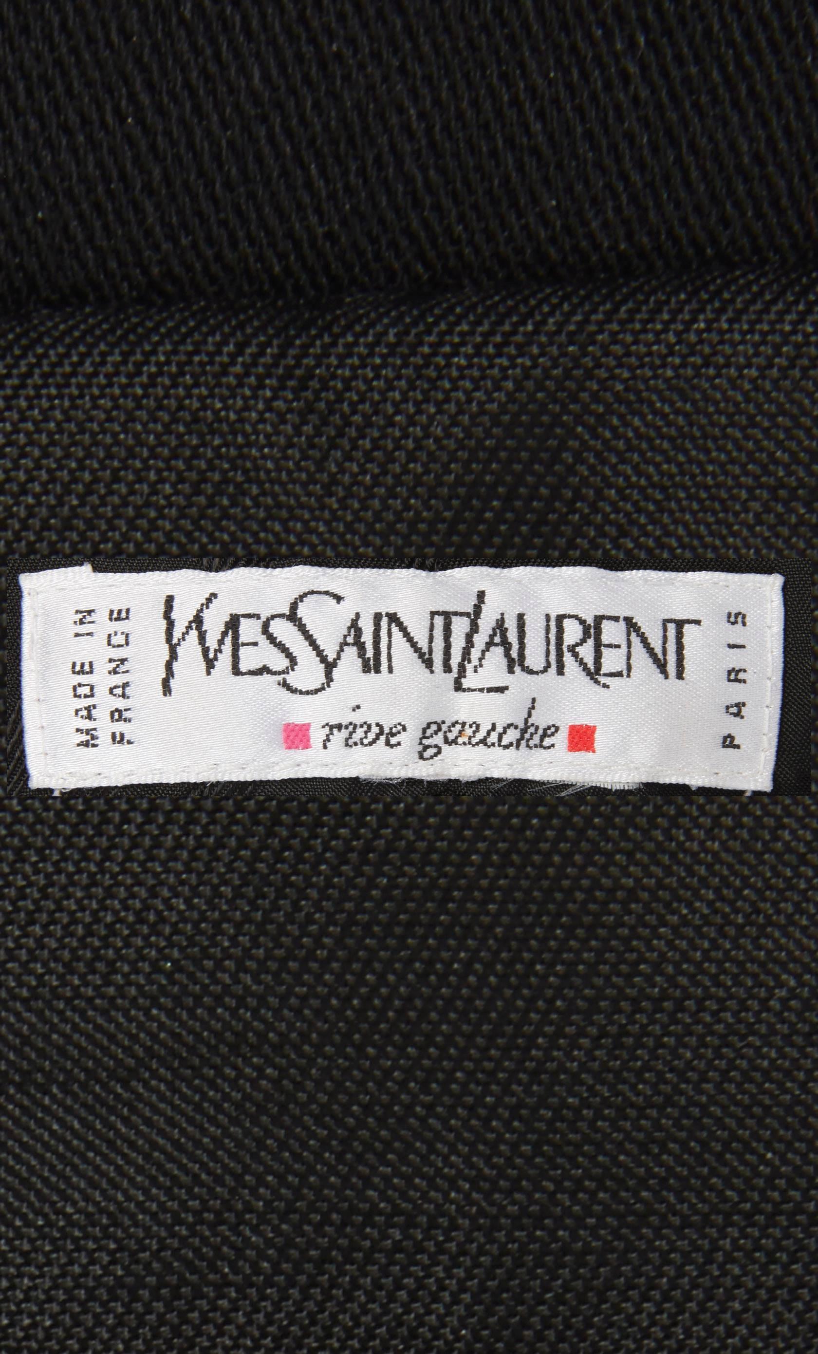 Yves Saint Laurent black Le Smoking jumpsuit, circa 1994 1