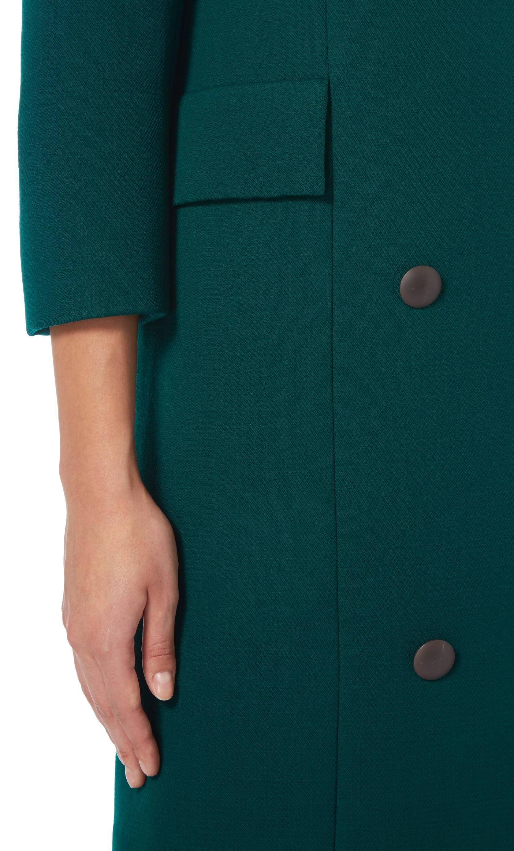 Dior haute couture green dress & coat, circa 1965 1
