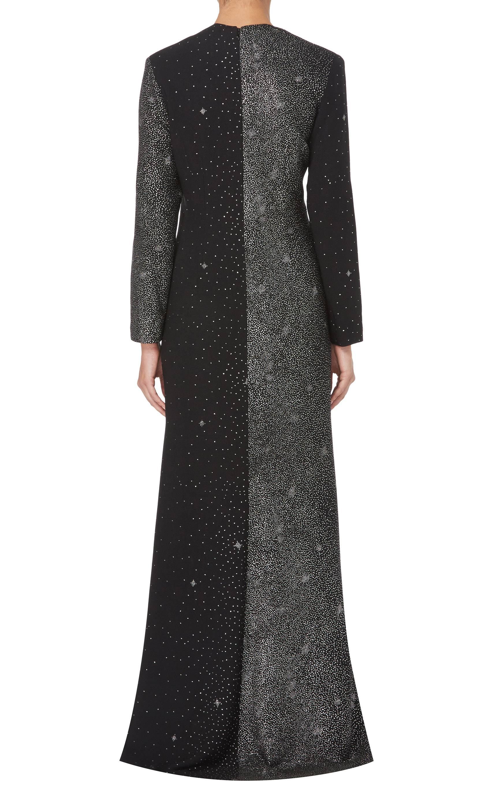 Black Christian Lacroix black maxi dress, circa  For Sale