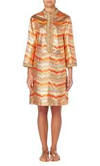 Saks 5th Avenue orange and gold kaftan, circa 1968