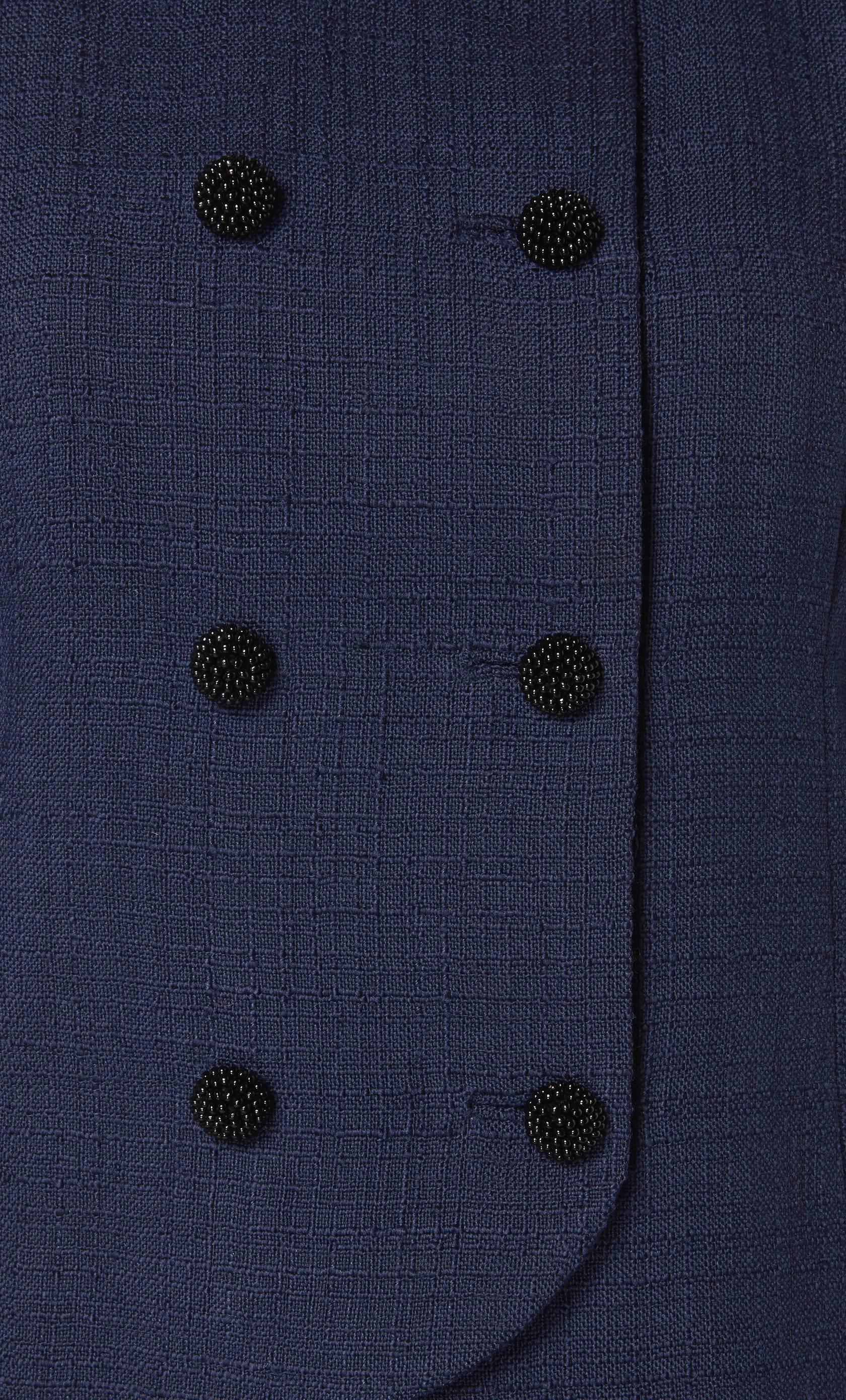 Balenciaga haute couture navy skirt suit, circa 1963 In Excellent Condition In London, GB