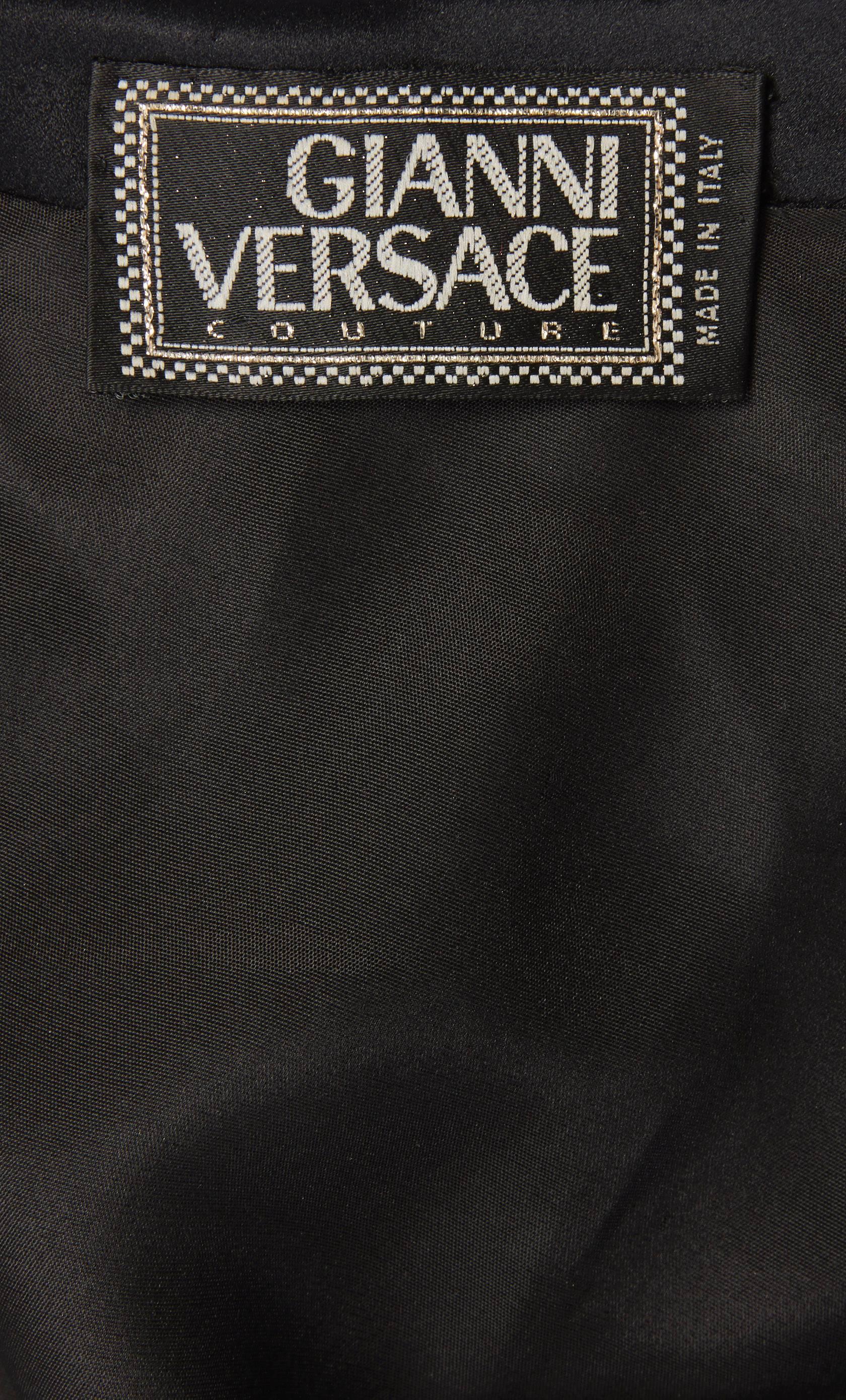 Versace Black gown, Autumn/Winter 1991 1
