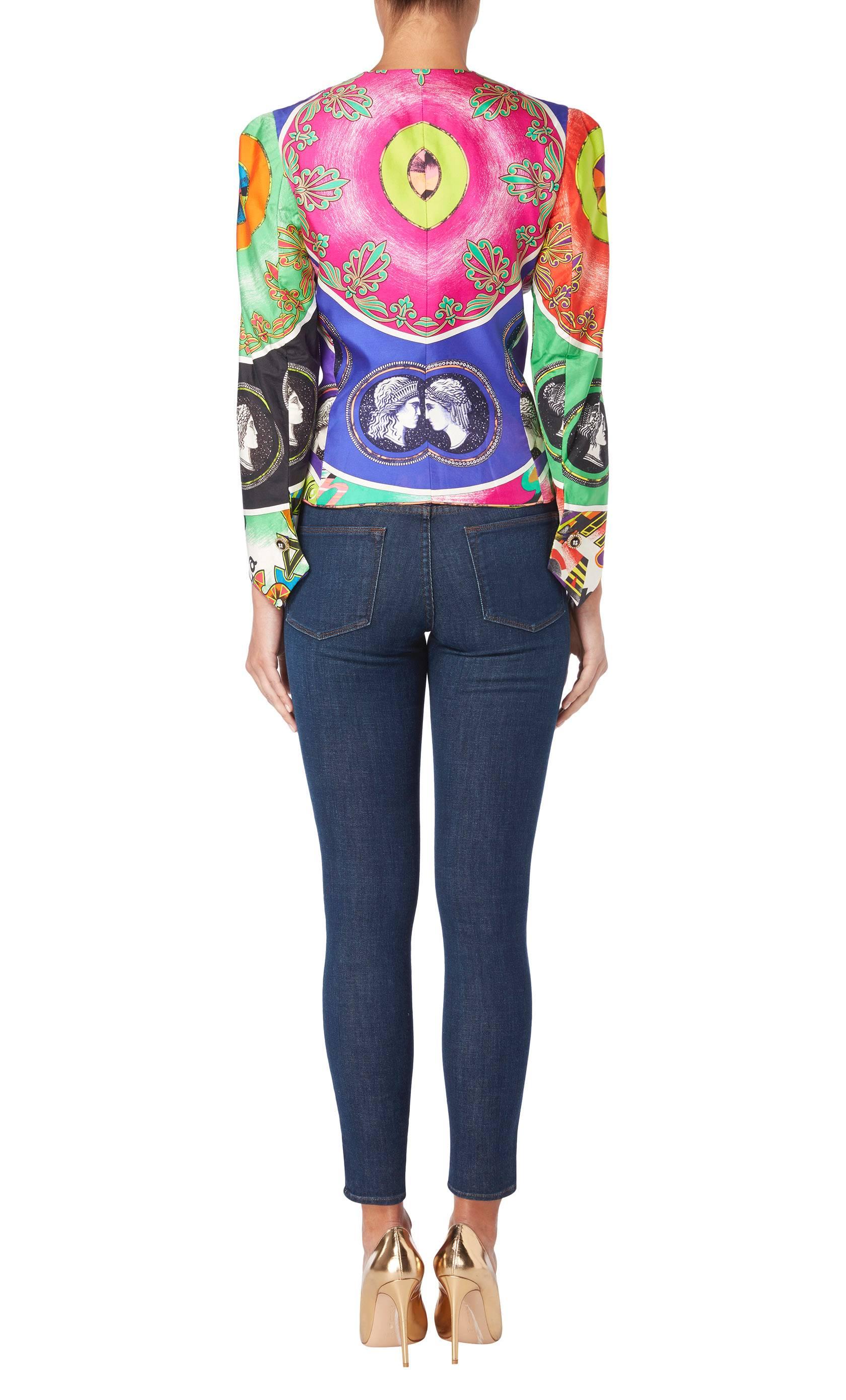 Women's Versace Multicoloured Jacket, Spring/Summer 1991 For Sale