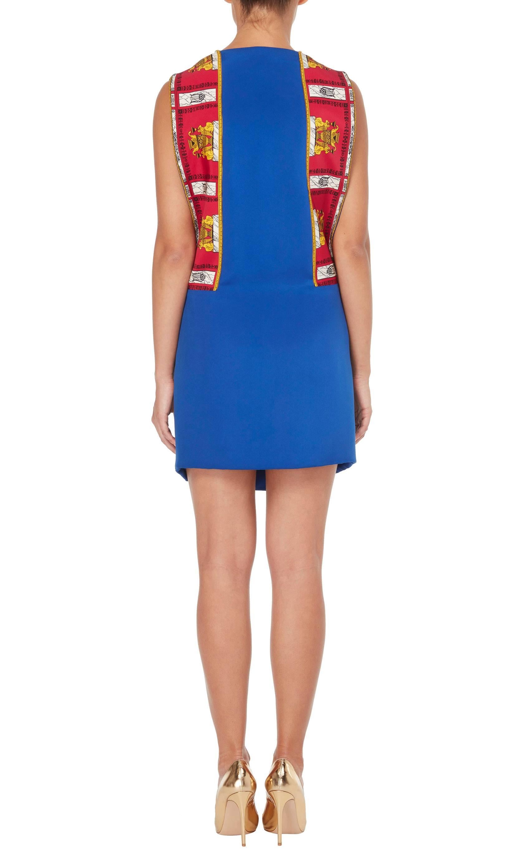 Versace Haute couture blue dress, Spring/Summer 1991 For Sale 1