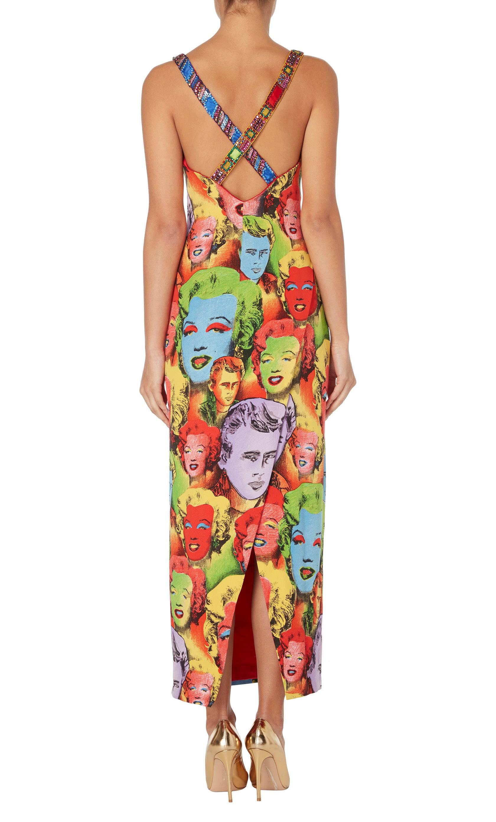 Versace multicoloured print gown, Spring/Summer 1991 In Excellent Condition In London, GB