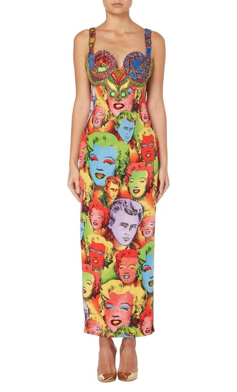 Versace multicoloured print gown, Spring/Summer 1991 at 1stDibs ...