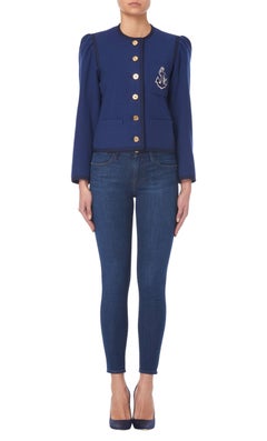 Yves Saint Laurent Navy jacket, circa 1975