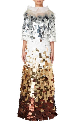 Nicholas Oakwell, haute couture gold & silver gown, Spring/Summer 2012