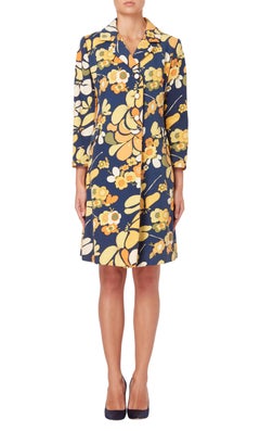Charles Cooper Couture, printed coat, circa 1973