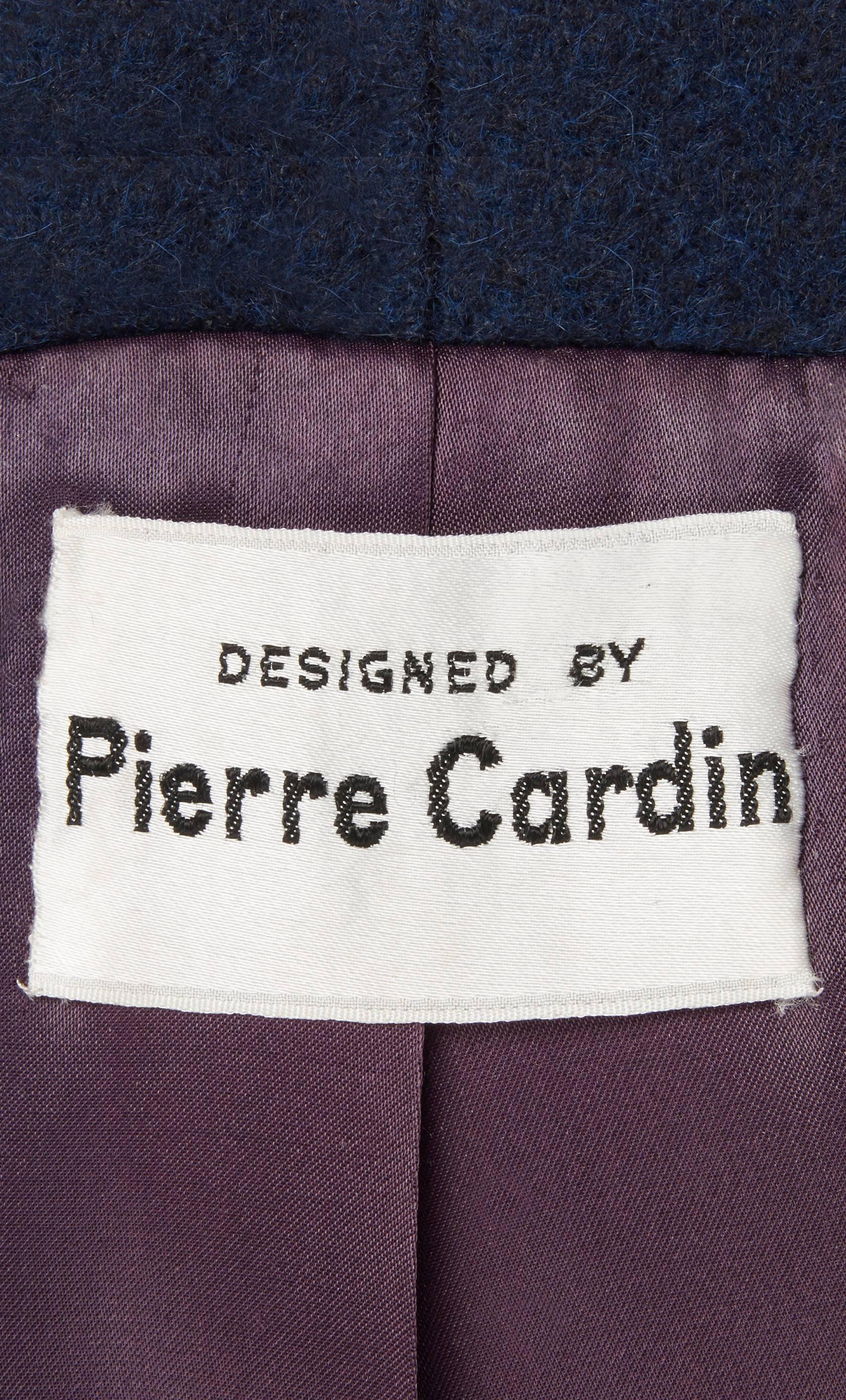 Women's Pierre Cardin Navy coat, circa 1959 For Sale