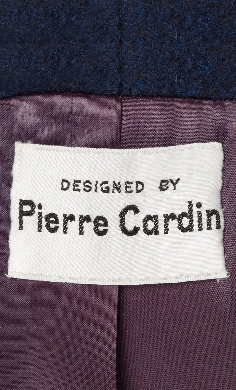 Pierre Cardin Navy coat, circa 1959 For Sale at 1stDibs