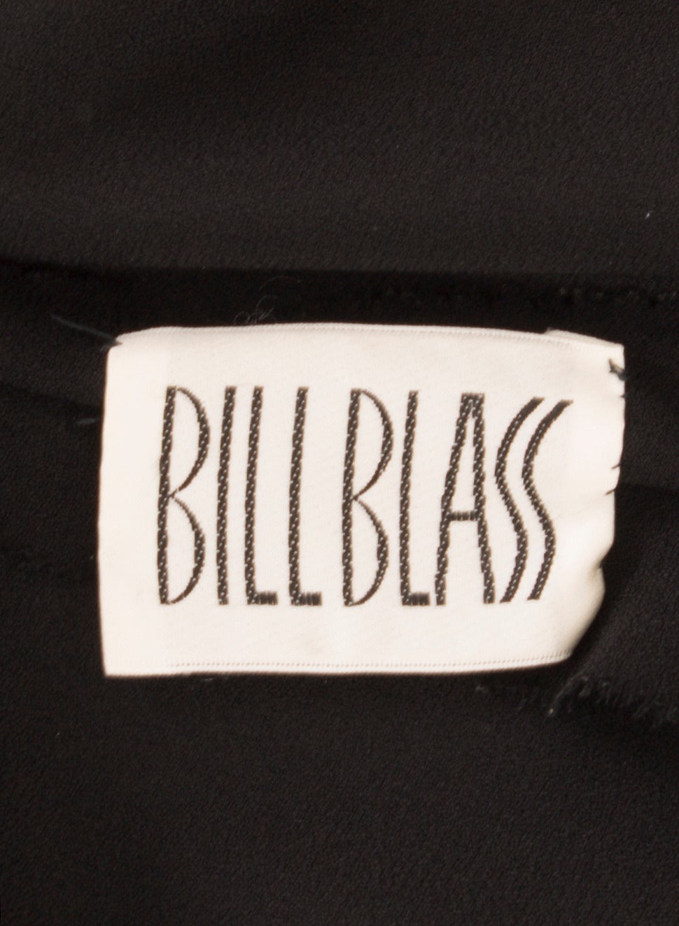 Women's Bill Blass Black Wool Crepe Dress, Circa 1968 For Sale