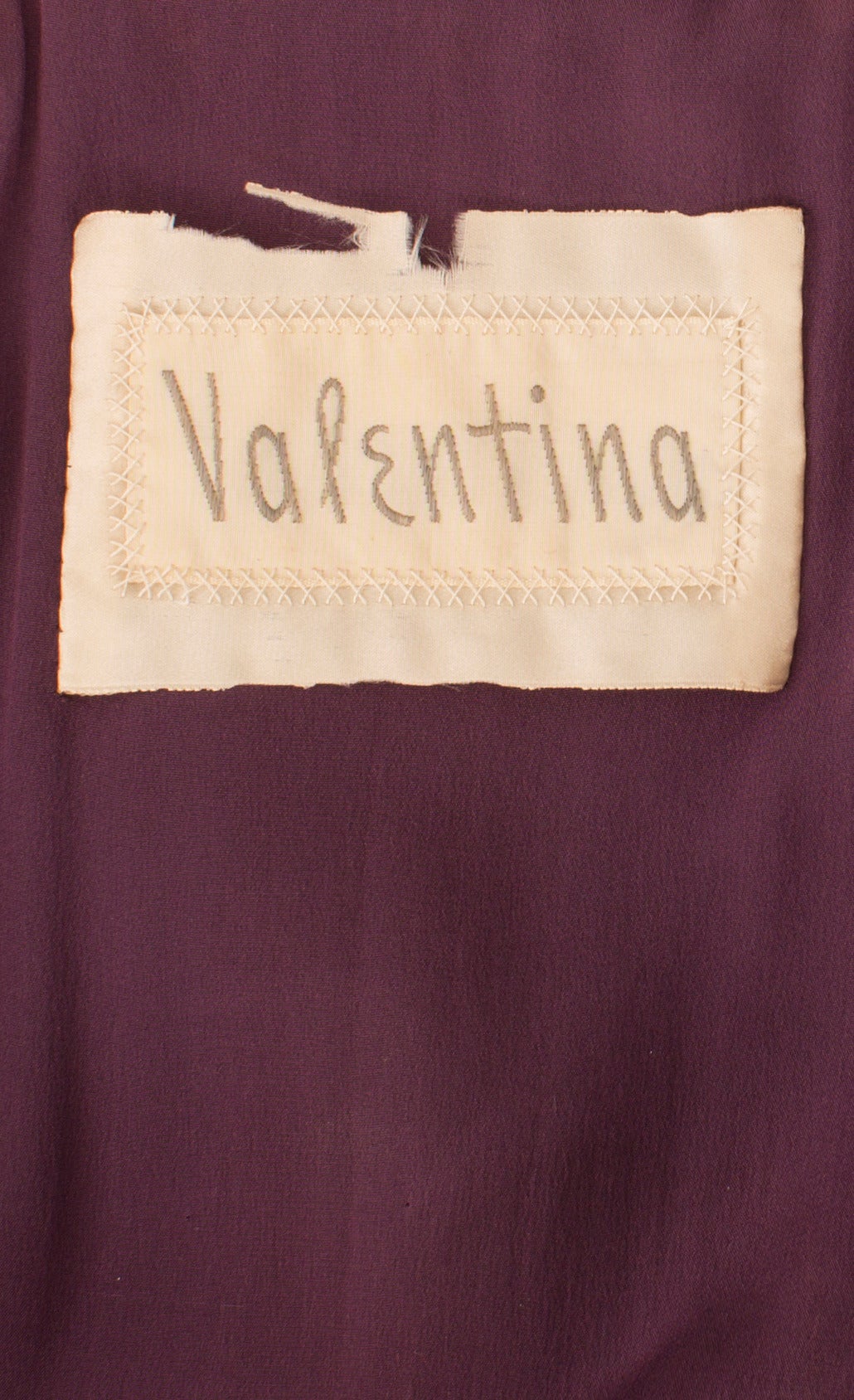Women's Valentina purple velvet coat, circa 1932 For Sale