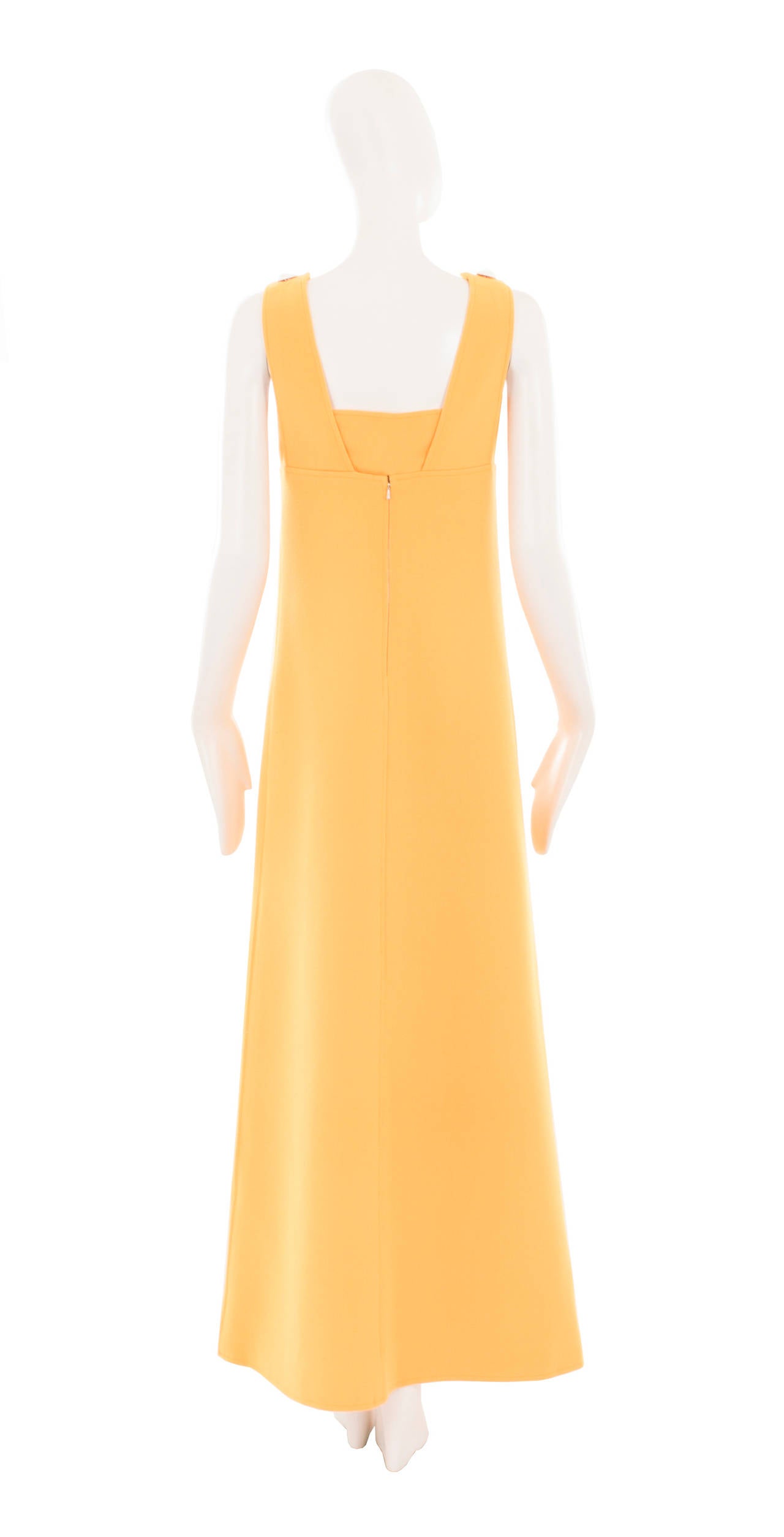 Courrèges Yellow Dress, Circa 1969 In Excellent Condition For Sale In London, GB