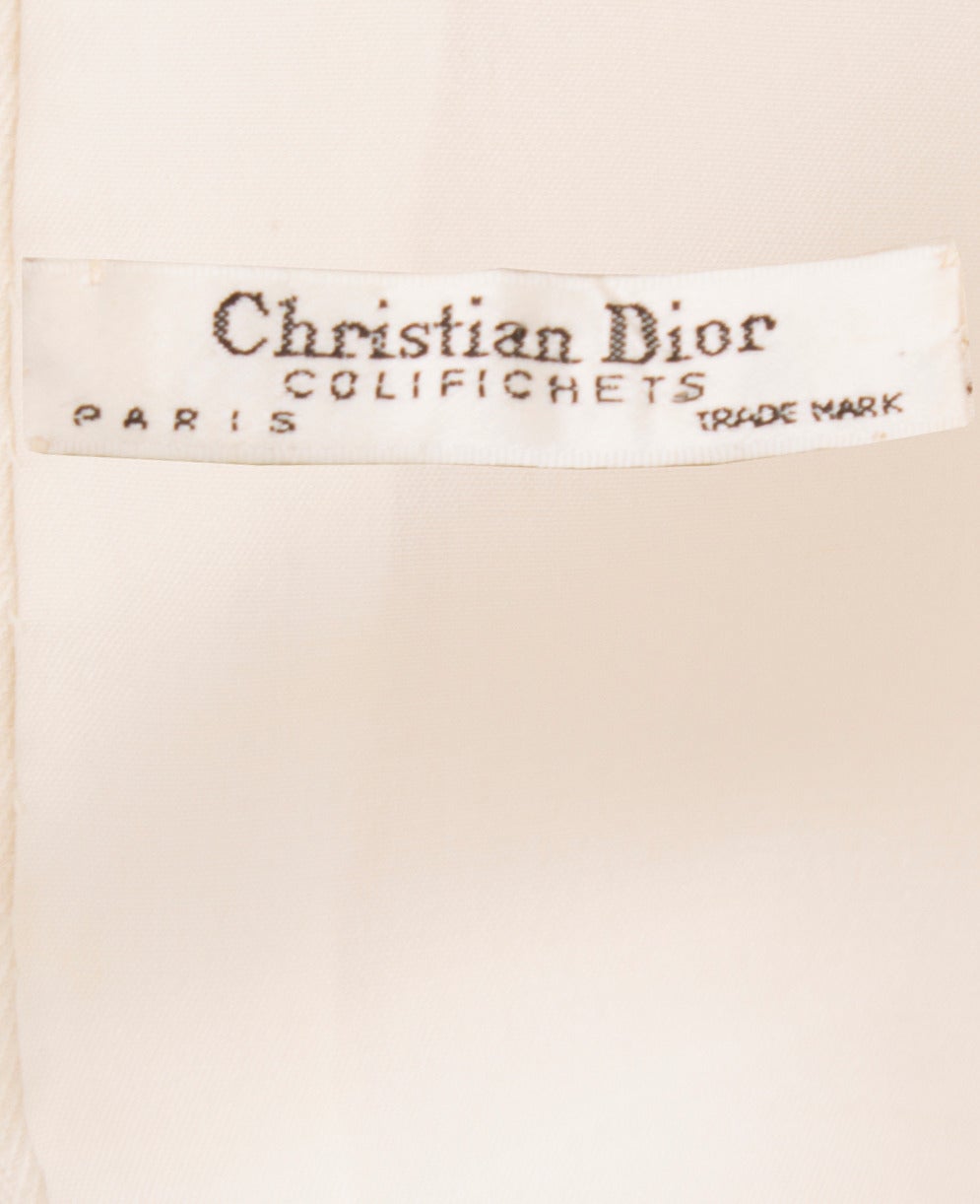 Dior Ivory Silk Ensemble, Circa 1962 For Sale 1
