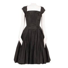 Galanos Black Silk Dress, Circa 1958