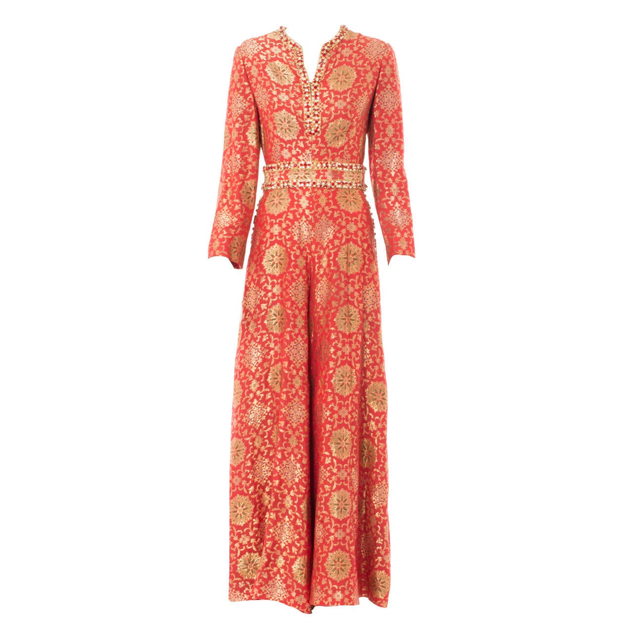 An Adele Simpson jumpsuit, circa 1969 For Sale