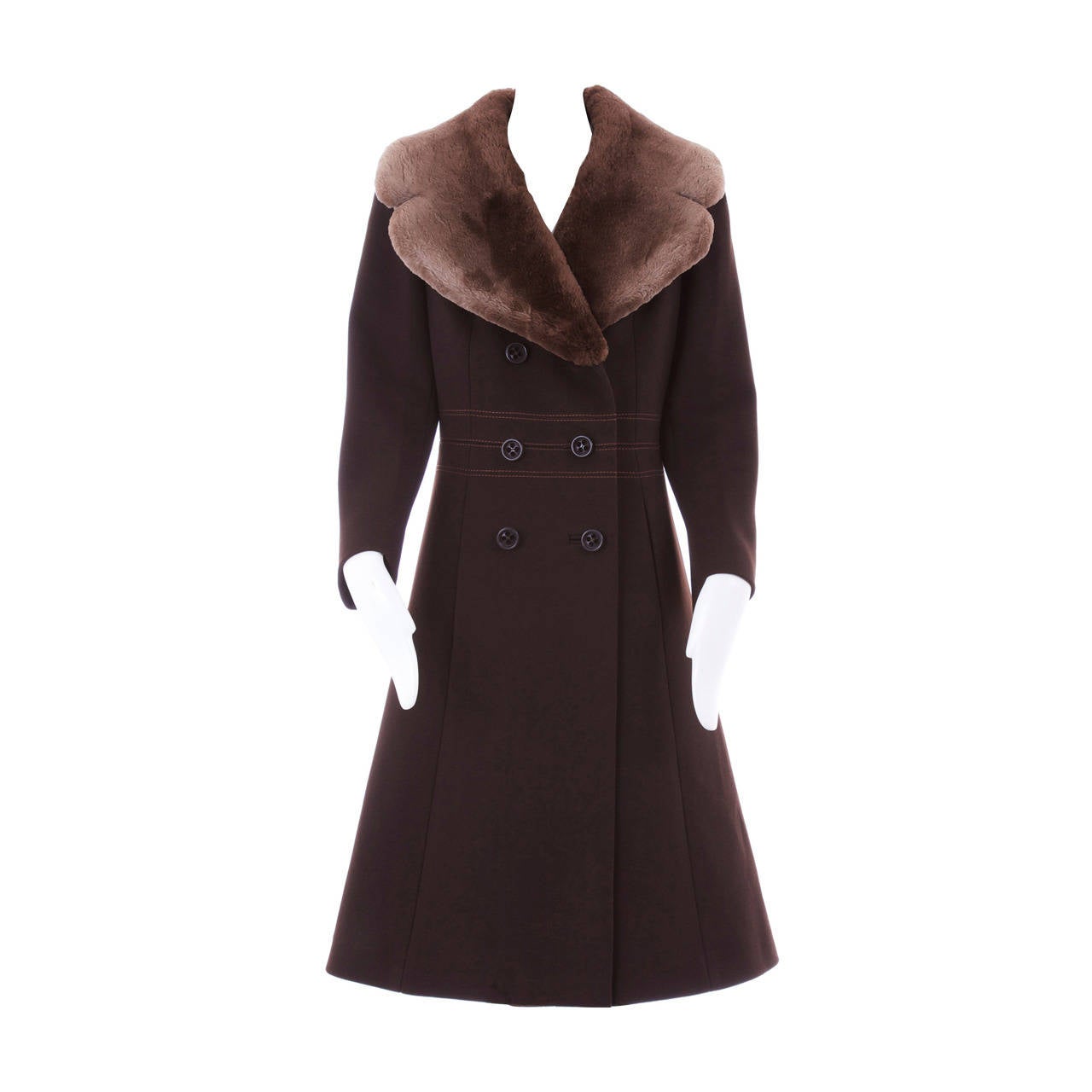 Hardy Amies wool coat, circa 1970 For Sale at 1stDibs