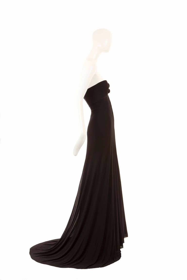 Madame Grès Haute Couture Black Dress, Circa 1962 In Excellent Condition For Sale In London, GB