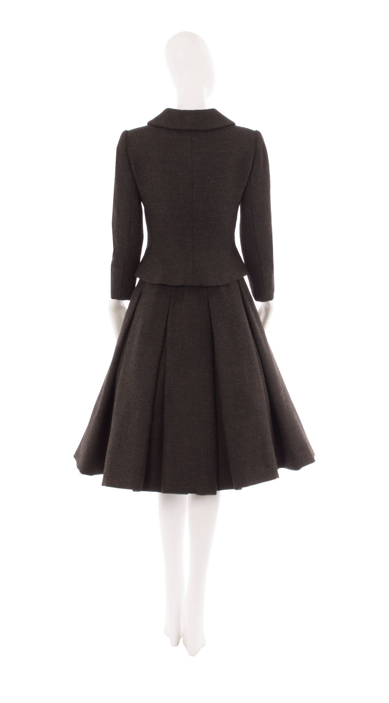 A Dior haute couture skirt suit, autumn winter 1955 For Sale at 1stDibs