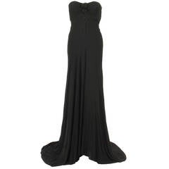Madame Grès Haute Couture Black Dress, Circa 1962