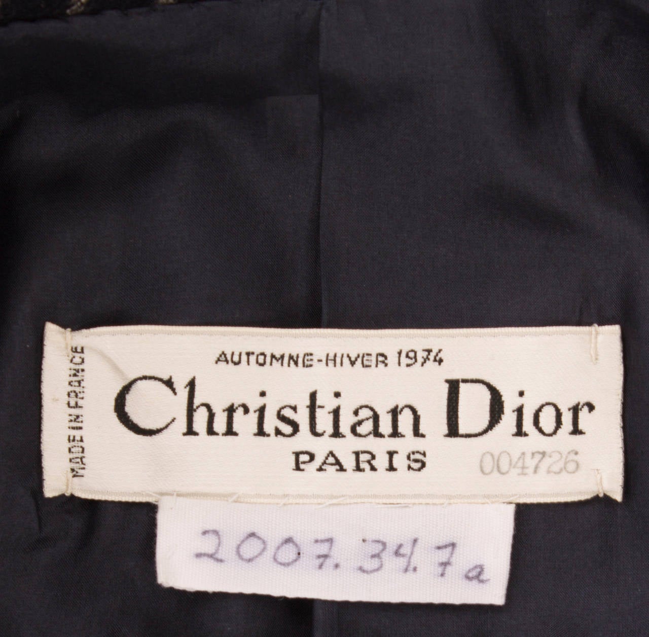 Dior Haute Couture Wool Skirt Suit, Autumn Winter 1974 For Sale 1