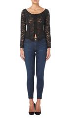 Yves Saint Laurent black bodice, Autumn/Winter 1976