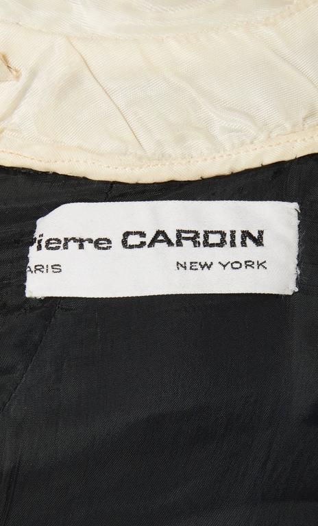 Pierre Cardin black dress, circa 1967 For Sale at 1stDibs